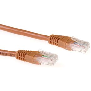 ACT Bruin 10 meter U/UTP CAT6A patchkabels met RJ45 connectoren