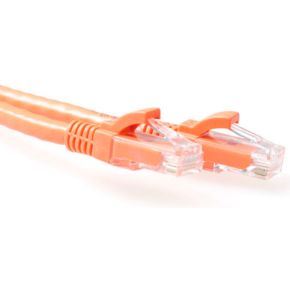 ACT Oranje 10 meter U/UTP CAT6A patchkabel snagless met RJ45 connectoren