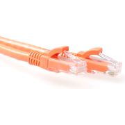 ACT Oranje 10 meter U/UTP CAT6A patchkabel snagless met RJ45 connectoren