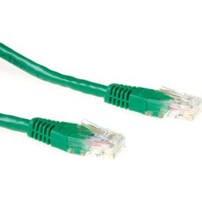 ACT Groene 10 meter U/UTP CAT6A patchkabels met RJ45 connectoren