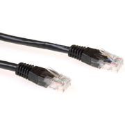 ACT Zwarte 15 meter U/UTP CAT6A patchkabels met RJ45 connectoren