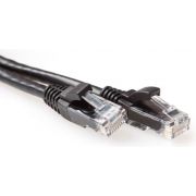 ACT Zwarte 20 meter U/UTP CAT6A patchkabel snagless met RJ45 connectoren