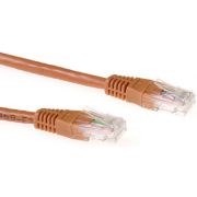 Productafbeelding van ACT Bruin 3 meter U/UTP CAT6A patchkabels met RJ45 connectoren
