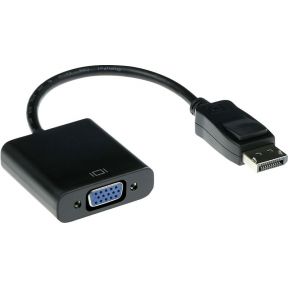 ACT 15 cm Verloop kabel DisplayPort male naar VGA female
