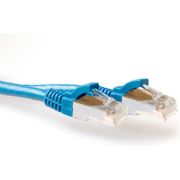 ACT Blauwe 30 meter SFTP CAT6A patchkabel snagless met RJ45 connectoren