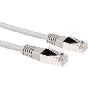 ACT Grijze 15 meter LSZH F/UTP CAT5E patchkabel met RJ45 connectoren