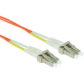 ACT 25 meter LSZH Multimode 50/125 OM2 glasvezel patchkabel duplex met LC connectoren