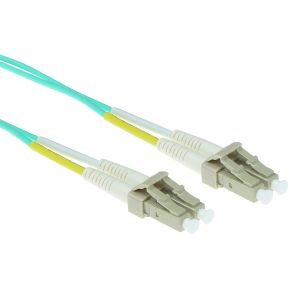 ACT 30 meter LSZH Multimode 50/125 OM3 glasvezel patchkabel duplex met LC connectoren
