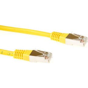 ACT Gele 15 meter LSZH SFTP CAT6 patchkabel met RJ45 connectoren