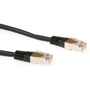 ACT Zwarte 20 meter LSZH SFTP CAT6 patchkabel met RJ45 connectoren