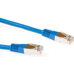 ACT Blauw 15 meter LSZH SFTP CAT6 patchkabel met RJ45 connectoren