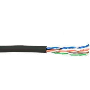 ACT CAT5E U/UTP soepel patch zwart 100 m