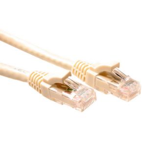 ACT Ivoor 10 meter U/UTP CAT6 patchkabel component level met RJ45 connectoren