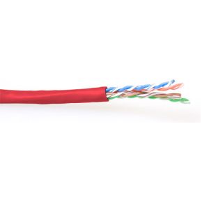 ACT CAT6 U/UTP PVC soepel patch rood 100 m