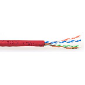 ACT CAT6 U/UTP PVC soepel patch rood 305 m