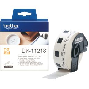 Brother DK-11218 Round Labels