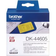 Brother-DK-44605-Continuous-Removable-Yellow-Paper-Tape-62mm-
