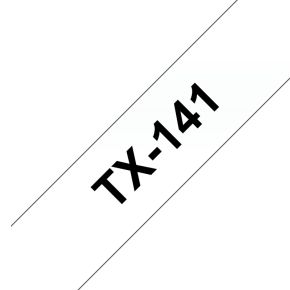 Brother Gloss Laminated Labelling Tape - 18mm, Black/Clear