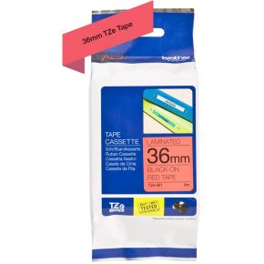 Brother TZ-461 Zwart op rood labelprinter-tape