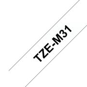Brother-TZe-M31-Zwart-op-zilver