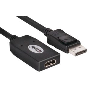 CLUB3D DisplayPort to HDMI Adapter Cable
