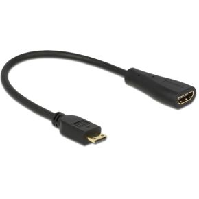 Delock 65650 kabel High Speed HDMI met Ethernet - mini C male > A female