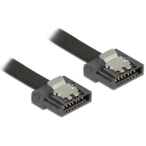 DeLOCK 83839 Satakabel 0.2m 6Gbps flexi-kabel zwart