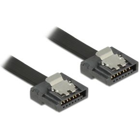 DeLOCK 83841 SATA kabel ultra flexibel 50cm zwart 6 Gb/s