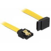 Delock 82810 SATA 6 Gb/s Kabel recht naar boven haaks 50cm geel