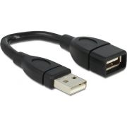 DeLOCK-83497-15cm-USB-2-0-A-male-USB-2-0-A-female-vormvaste-kabel