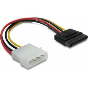 Delock 60112 Kabel SATA 15-pins HDD naar 4-pins male – recht