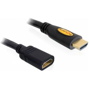 DeLOCK 83079 HDMI kabel male / female zwart 1m