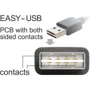Delock-83358-Kabel-EASY-USB-2-0-Type-A-male-USB-2-0-Type-B-male-1-m-zwart