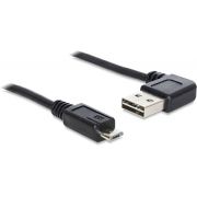 Delock 83382 Kabel EASY-USB 2.0 Type-A male haaks links/rechts > USB 2.0 Type Micro-B male 1 m