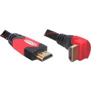 Delock 82686 Kabel High Speed HDMI met Ethernet – HDMI A male > HDMI A male haaks 4K 2 m