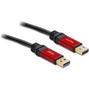 Delock 82746 USB 3.2 Gen 1 Kabel Type-A male naar Type-A male 3 m metaal