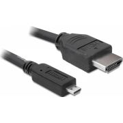 DeLOCK 82663 HDMI kabel high speed ethernet A/D 3m zwart