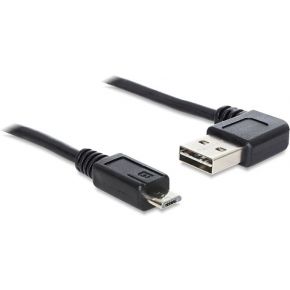 Delock 83384 Kabel EASY-USB 2.0 Type-A male haaks links/rechts > USB 2.0 Type Micro-B male 3 m
