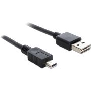 Delock 83364 Kabel EASY-USB 2.0 Type-A male > USB 2.0 Type Mini-B male 3 m zwart