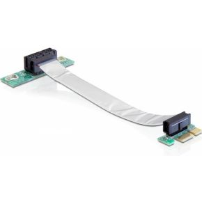 Delock 41839 Riser Card PCI Express x1 > x1 met flexibele kabel 13cm linkerinvoer