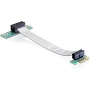 Delock 41839 Riser Card PCI Express x1 > x1 met flexibele kabel 13cm linkerinvoer