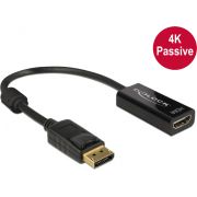 Delock-62609-Adapter-DisplayPort-1-2-male-HDMI-female-4K-Passief-zwart
