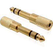 Delock 65361 Adapter Stereostekker 6,35 mm > Stereo jack 3,5 mm 3-polig metaal