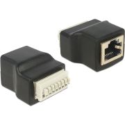 Delock 65527 Adapter RJ45 female > Klemmenblok met drukknop 8-polig