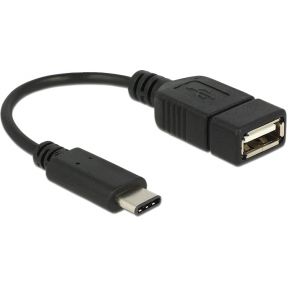 DeLOCK 65579 USB-kabel USB-C male --> USB 2.0 female 15cm