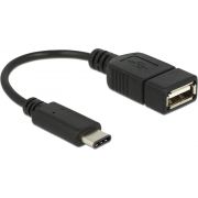 DeLOCK 65579 USB-kabel USB-C male --> USB 2.0 female 15cm