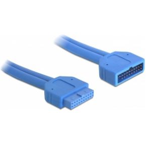 DeLOCK 82943 USB pinheaderkabel 19pins 0,5m blauw