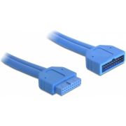 DeLOCK 82943 USB pinheaderkabel 19pins 0,5m blauw