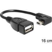 DeLOCK 83245 USB kabel USB mini male / USB 2.0-A female OTG 16cm