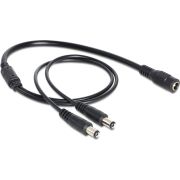 Delock 83286 Kabel DC-splitter 5,5 x 2,1 mm 1 x female naar 2 x male